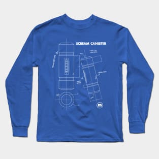 Scream Canister Blue print Long Sleeve T-Shirt